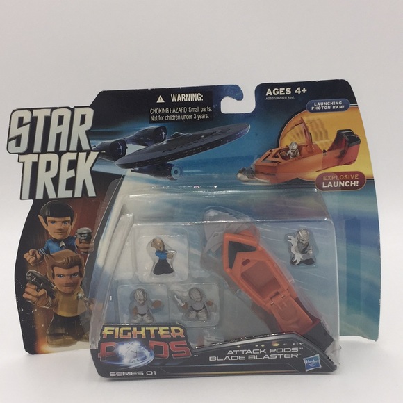 Star Trek Fighter Pods Attack Pods Blade Blaster Hasbro New - Picture 1 of 13
